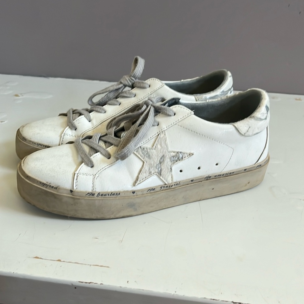 Shu shop faux golden goose platforms